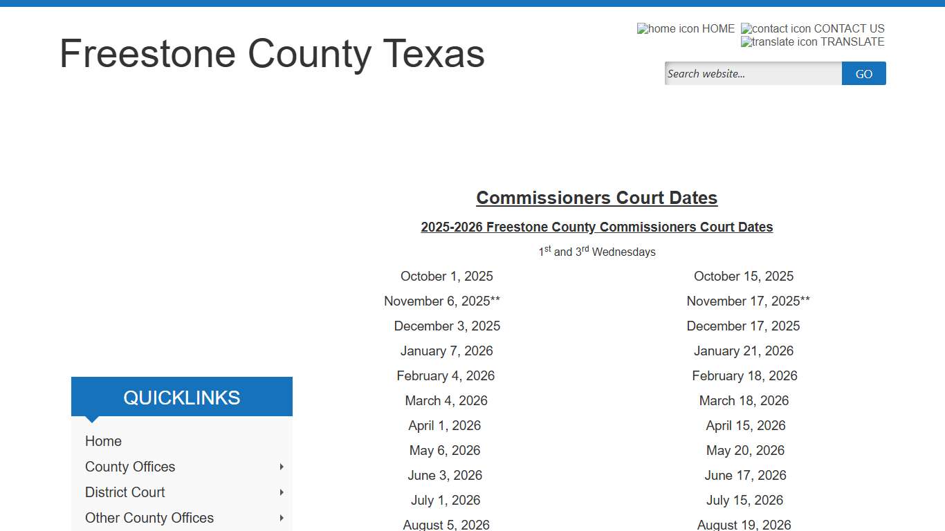 Freestone County, Texas