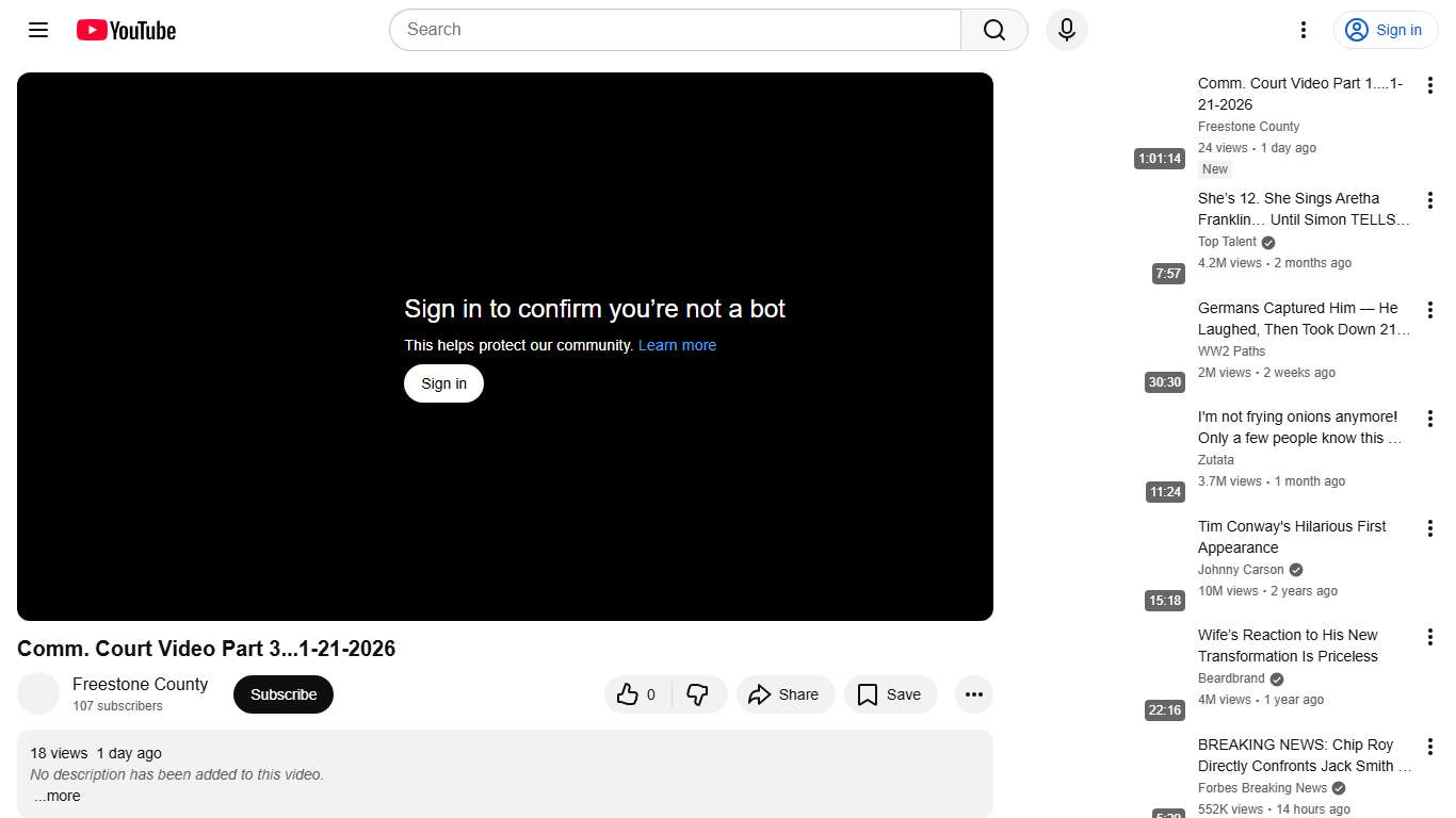 Comm. Court Video Part 3...1-21-2026 - YouTube